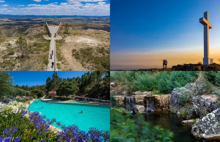 Várias paisagens do concelho de Mação: praias fluviais, miradouros, cruzeiros e lagoas